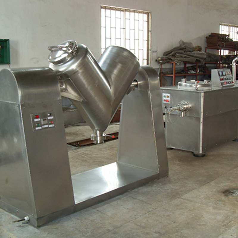 V form med høy effektivitetsblander